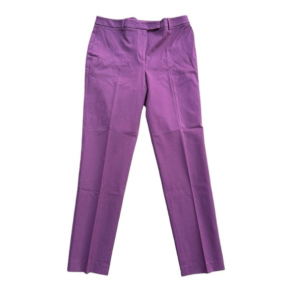 Talbots HIGH-WAIST STRAIGHT-LEG PANT Size 14 Long Wine Color - Picture 1 of 4